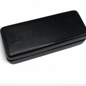 L.A.M.B. leather hard clamshell sunglasses case